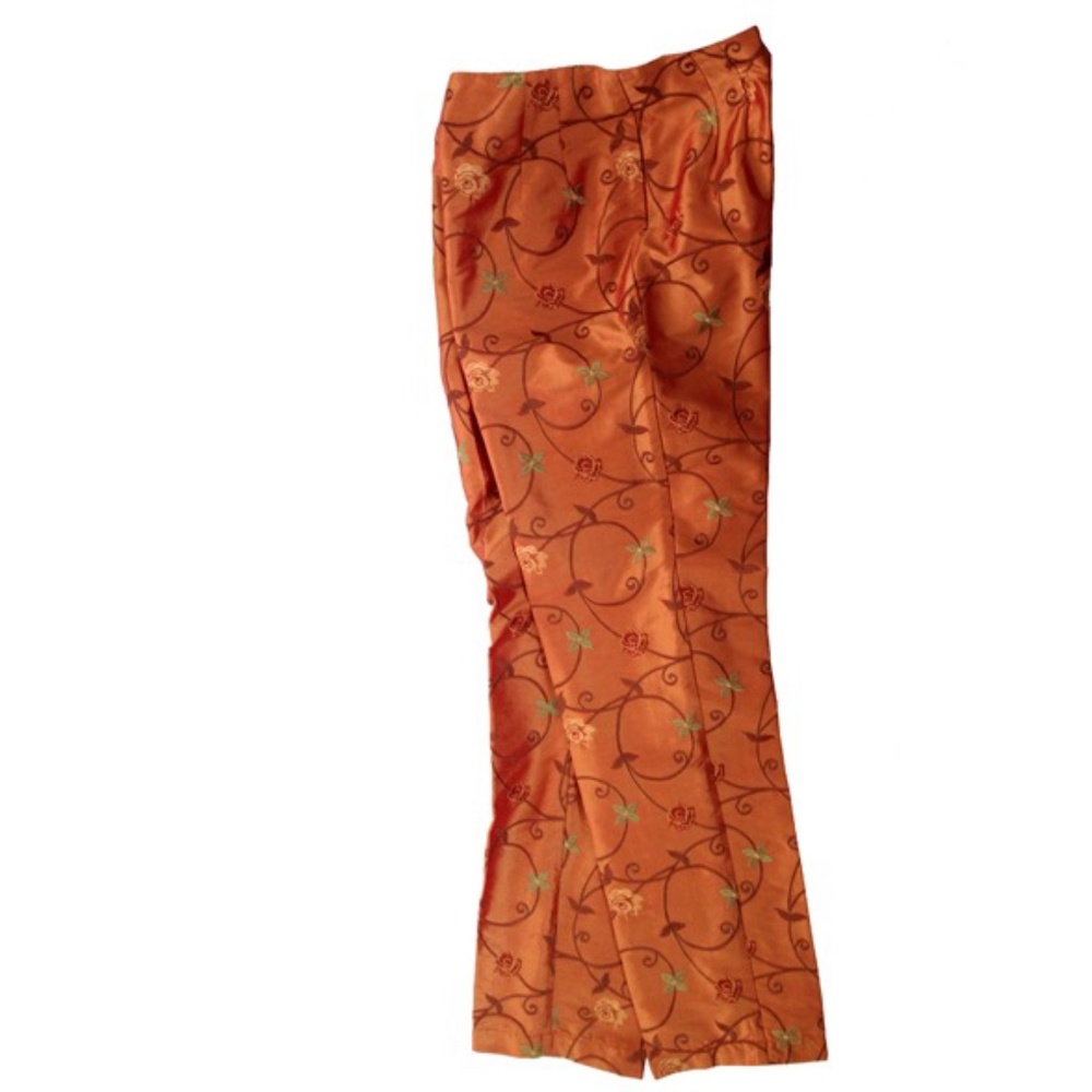 Nice Pants - Embroidered Silk